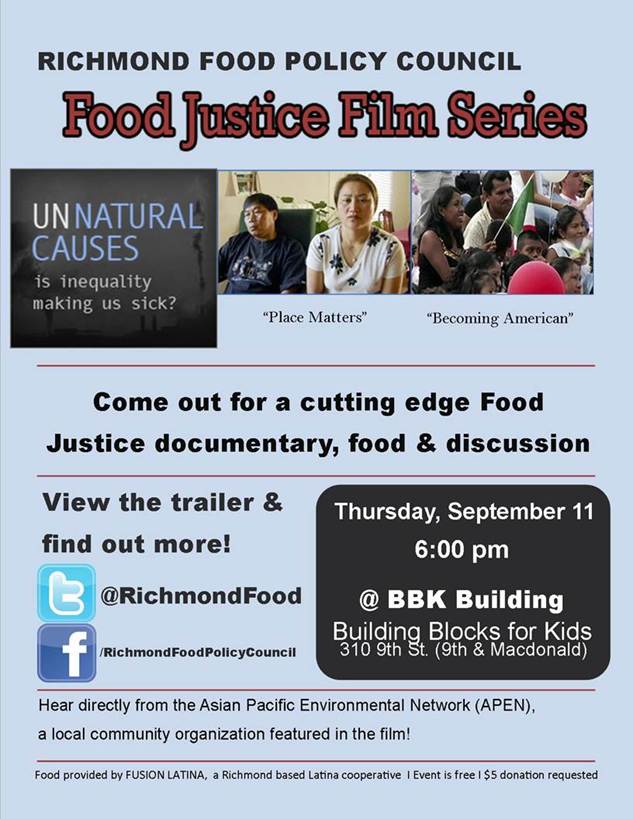 Description: Description: \\Rabbitrabbit\my documents breakfast nook\00 00 Urban Tilth RFPC July 2014\FILM SERIES Food Justice\0 August - December 2014\September 11, 2014 BBK Unnatural Causes\Flyer Unnatural Causes - updated version.jpg